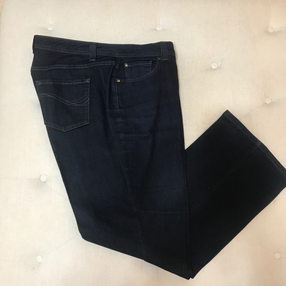 Charter club dark wash curvy boot cut jeans